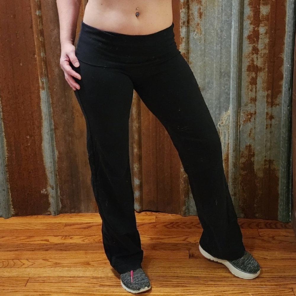 Black Fold Over SO Pants